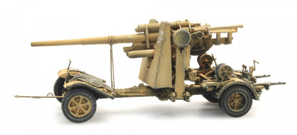 Artitec 6870070 - WM 88mm FLAK 18 Gelb Militär Fertigmodell aus Resin, lackiert