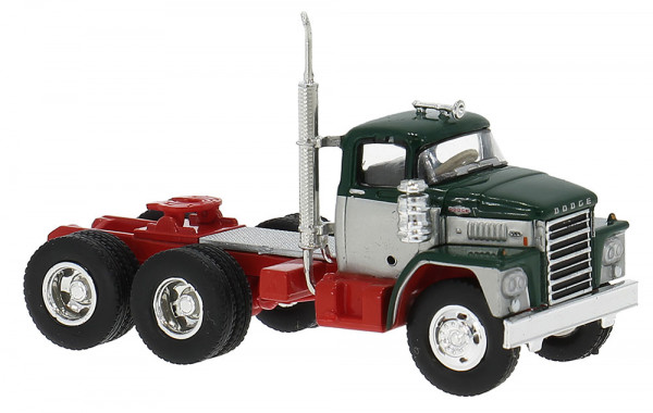 Brekina 86303 - Dodge LCF CT 900, dunkelgrün/silber, 1960, 1:87
