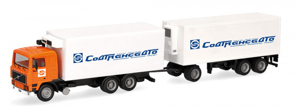 Herpa 321167 - Volvo F10 Kühlkoffer-Hängerzug "Sovtransavto" (RUS)