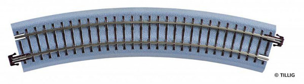 Tillig 83719 - Bettungsgleis braun - gebogenes Gleis R310/30°