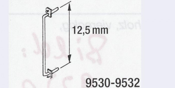 Weinert 9530 - Griffstangen 12,5mm 4Stück