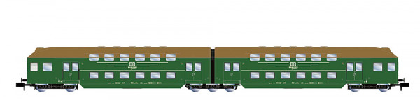 Arnold HN4519 - DR, 2-tlg. Doppelstockeinheit, laubgrün-braune Farbgebung