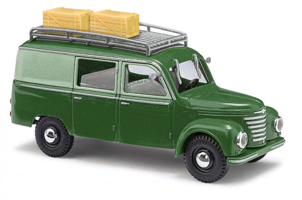Busch 51279 - Framo V901/2 Halbbus mit Dachgarten und Kisten Bj.1954