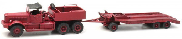 Artitec 387.430 - Diamond T Lkw mit Anhänger, Zivil Fertigmodell aus Resin, lackiert