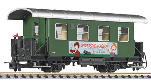 Liliput 344386 - 2-achs. Personenw., 916, "KINDERSPIELWAGGON", Waldviertelb.,