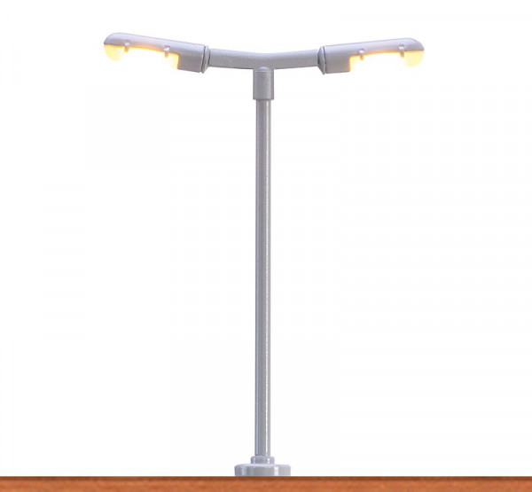 Brawa 83002 - Bahnsteigleuchte, 2-fach, Stecksockel mit LED