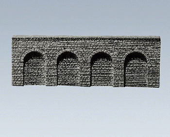Faller 170890 - Dekorplatte Arkaden Profi Naturstein Quader 37 x 12,5 x 1,3 cm