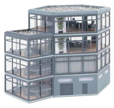 Kit Maquette Faller H0 – Dépôt De Bus 130120, 246 Pièces, Échelle H0, Pour Passionnés De Train Miniature