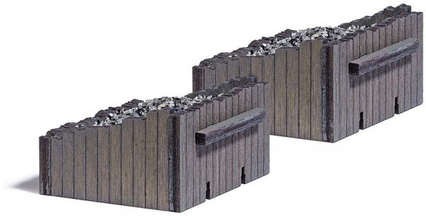 Busch 8189 - 2 Prellböcke, je 24 x 22 x 15 mm