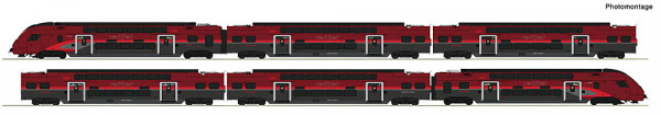 Roco 7710039 - ÖBB Set 6-teilig Railjet Doppelstock-Triebzug Rh 4706 Ep.6, DCC + Sound
