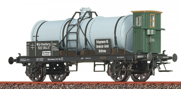 Brawa 50782 - K.W.St.E. Kesselwagen mit Bremserhaus Ep.1