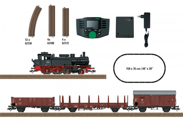 Trix 21531 - Digital-Startpackung mit Dampflok BR 74 + 2 Güterwagen