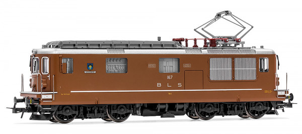 Rivarossi HR2958S - BLS Ellok Re 4/4 167 "Ausserberg" braun Ep.4-5, DCC + Sound