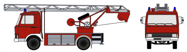 Loewe 4124 - Iveco Magirus "Zeta" 90M5 - DL18 Neutral Rot (Facelift)