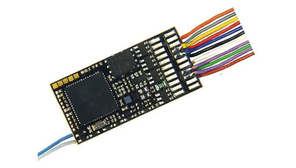 Roco 10890 - Rückmeldefähiger Sounddecoder mit Litzen und 8-poligem Stecker (NEM 652)