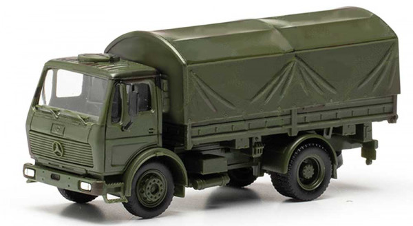 Herpa 747073 - Mercedes-Benz NG LKW 5t Pritschen-LKW mit Rundplane 2achs "Bundeswehr"