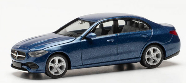 Herpa 430913-002 - Mercedes-Benz C-Klasse Limousine, spektralblau metallic