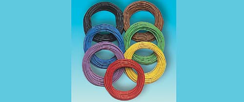Brawa 3160 - Litze 0,08mm² 10 m Ring Einadrig PVC-isoliert 1-farbig bis 3A belastbar lila