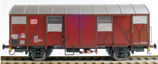 Exacttrain 20979 - DB AG gedeckter Güterwagen Gs-uv212 Ep.5, Aluminium-Lüfterklappen