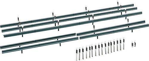 Faller 180535 - Leitplanken 32 Begrenzungspfähle 160 cm Gesamtlänge