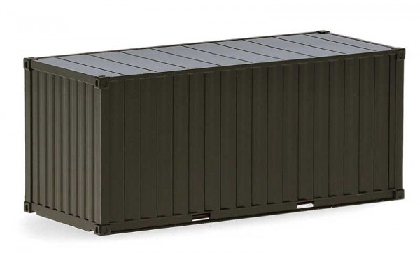 Herpa 747134 - 2x 20ft Container "Heer", Braungrau (unbedruckt) (A)