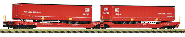 Fleischmann 6660103 - DB-AG Doppeltaschenwagen T3000e Ep.6, 2x Auflieger der DB Cargo