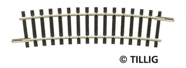 Tillig 83110 - Gebogenes Gleis R12 R 310 mm / 15°