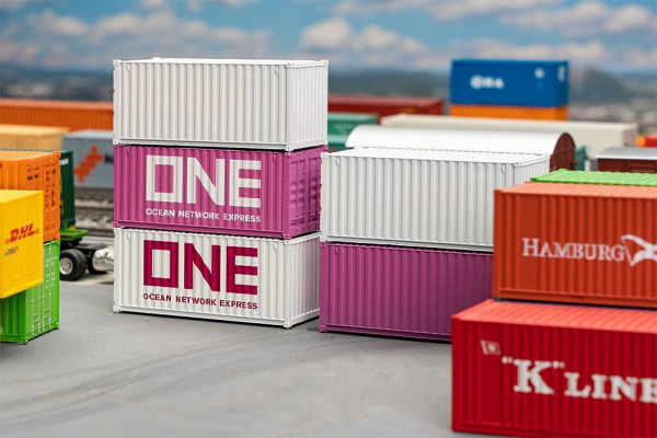 Faller 182052 - 20´ Container ONE, 5er-Set