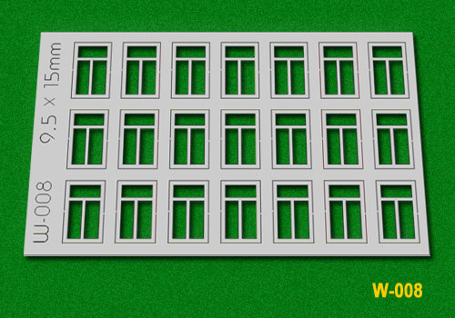 Proses PW-008 - Altbaufenster 9,5 x 15mm, 3 - Scheiben H0/00 21 Stück
