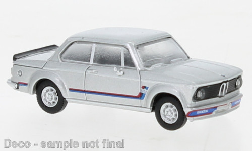 PCX870441 - BMW 2002 turbo silber, Dekor, 1973,