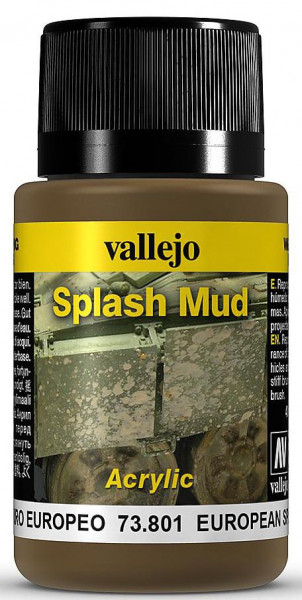 Vallejo 773801 - Weathering Schlamm-Spritzer, Europa, 40ml