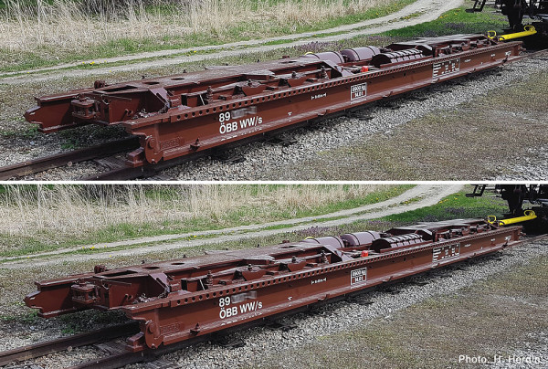 Roco 6640005 - ÖBB 2er Set Rollwagen ÖBB 9,5 Meter 45