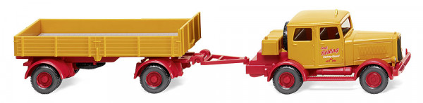 Wiking 085048 - Hanomag ST100 mit Pritschenanhänger "Emil Bölling"