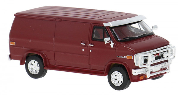 Brekina 18259 - GMC Vandura dunkelrot 1983
