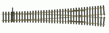 Tillig 85383 - Außenbogenweiche symmetrisch ABW 6*/6* Herzstückwinkel 9*