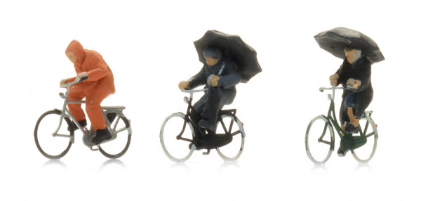 Artitec 5160037 - Radfahrer im Regen (3x)