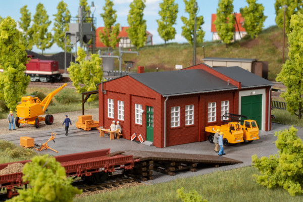 Auhagen 11462 - Bahnmeisterei mit Rampe