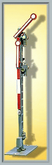 Viessmann 4532 - Form-Hauptsignal (Schmalmast), mit zwei ungekoppelten Flügeln Hp0 Hp1 Hp2