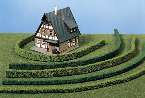 Heki 1184 - 3 flex. Hecken hellgrün 7 mm hoch HEKI Meisterprogramm
