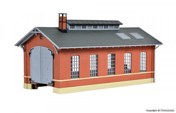 Kibri 39307 - Lokschuppen einständig 22x10,5x12 cm
