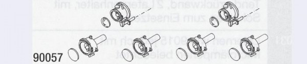 Weinert 90057 - Satz DB Laternen f. Triebwagen