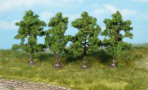 Heki 1965 - 4 Obstbäume 7 cm Heki super artline