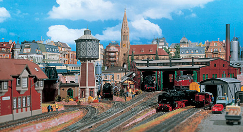 Vollmer 45754 - Ringlokschuppen 3-ständig