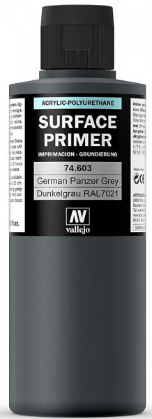 Vallejo 774603 - Primer (Grundierung) Panzer-grau, 200 ml