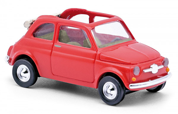 Busch 48782 - Fiat 500 Cabrio rot