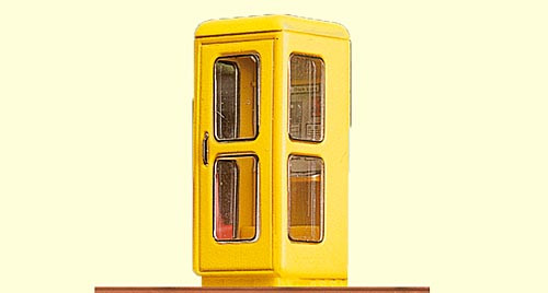 Brawa 5442 - Telefonzelle Typ FeH 78 beleuchtet Runde Ausführung Höhe 28,5 mm Ersatzbirne 3287