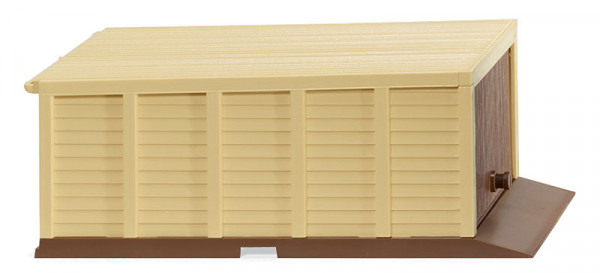 Wiking 114003 - Selbstbau-Garage (3S) - blassbraun/hellelfenbein