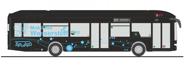 Rietze 77020 - Solaris Urbino 12´19 Hydrogen Rurtalbus