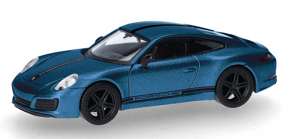 Herpa 430418-002 - Porsche 911 (991) Carrera 4 S, saphirblau