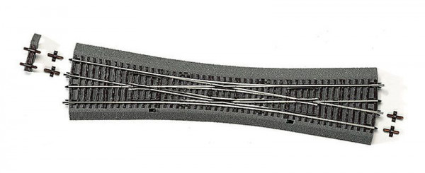 Roco 42549 - Line mit Bettung, Doppelkreuzungsweiche 10°, 345 mm, Radius 959 mm